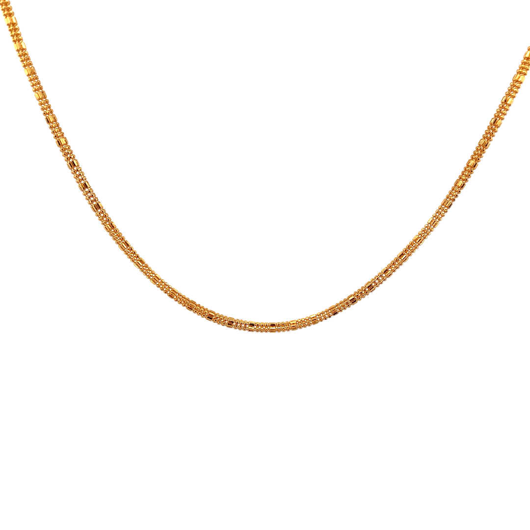 22'' 22K Gold Designer Chain