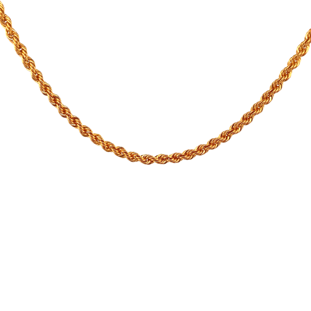 20'' 22K Gold Disco Designer Chain