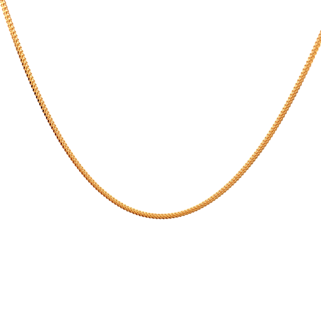 24'' 22K Gold Franco Designer Chain