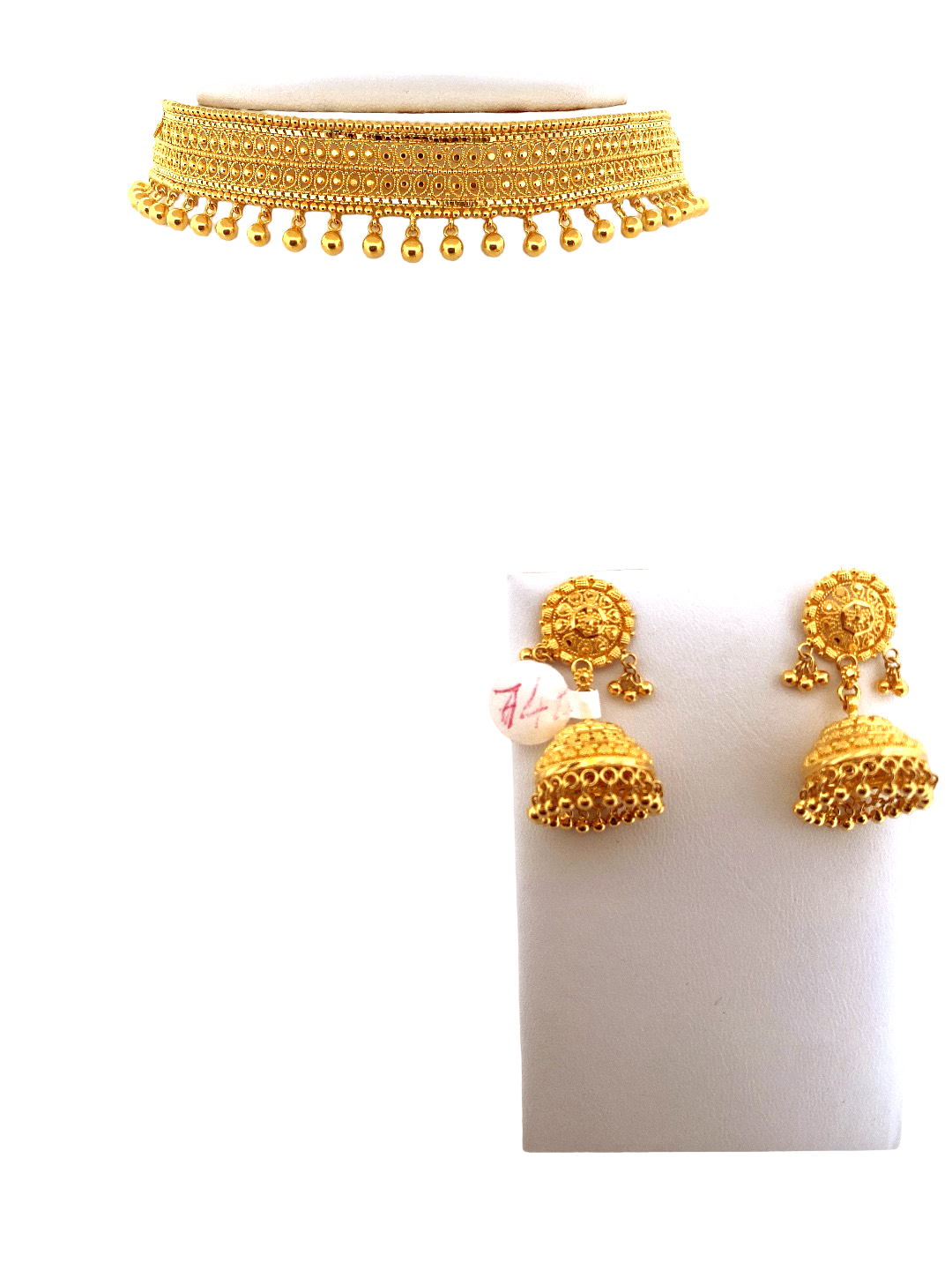 222K Gold Designer Jewellery Set