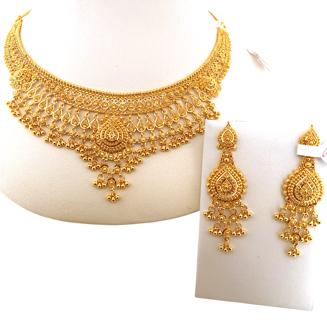 222K Gold Designer Bridal Set