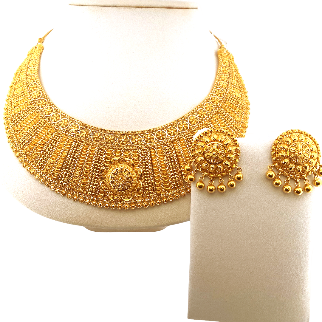 222K Gold Designer Bridal Set