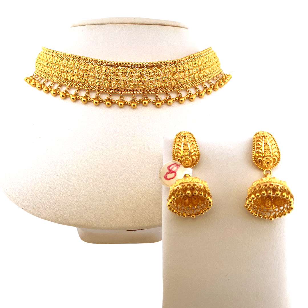 22K Gold Designer Bridal Set