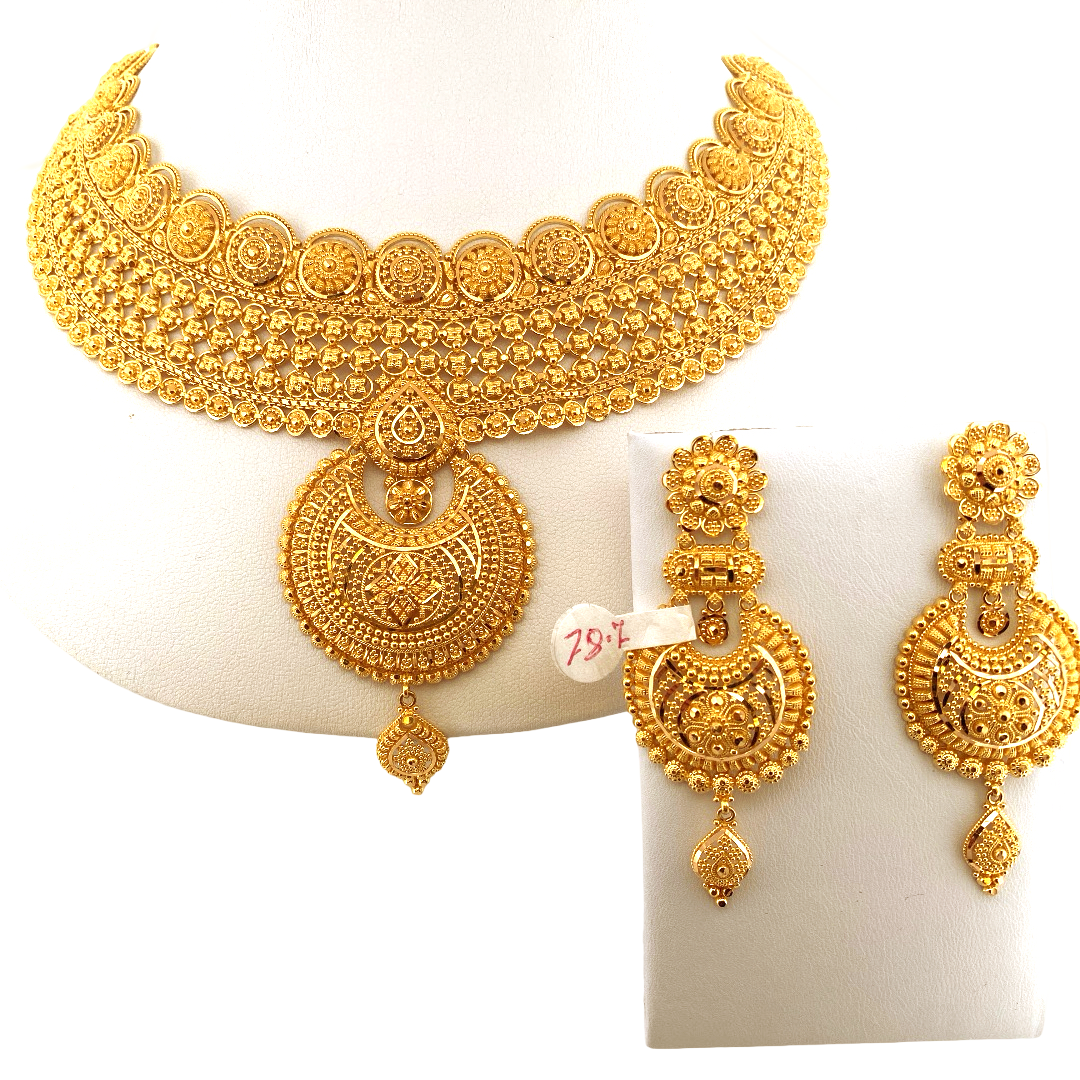 22K Gold Designer Bridal Set