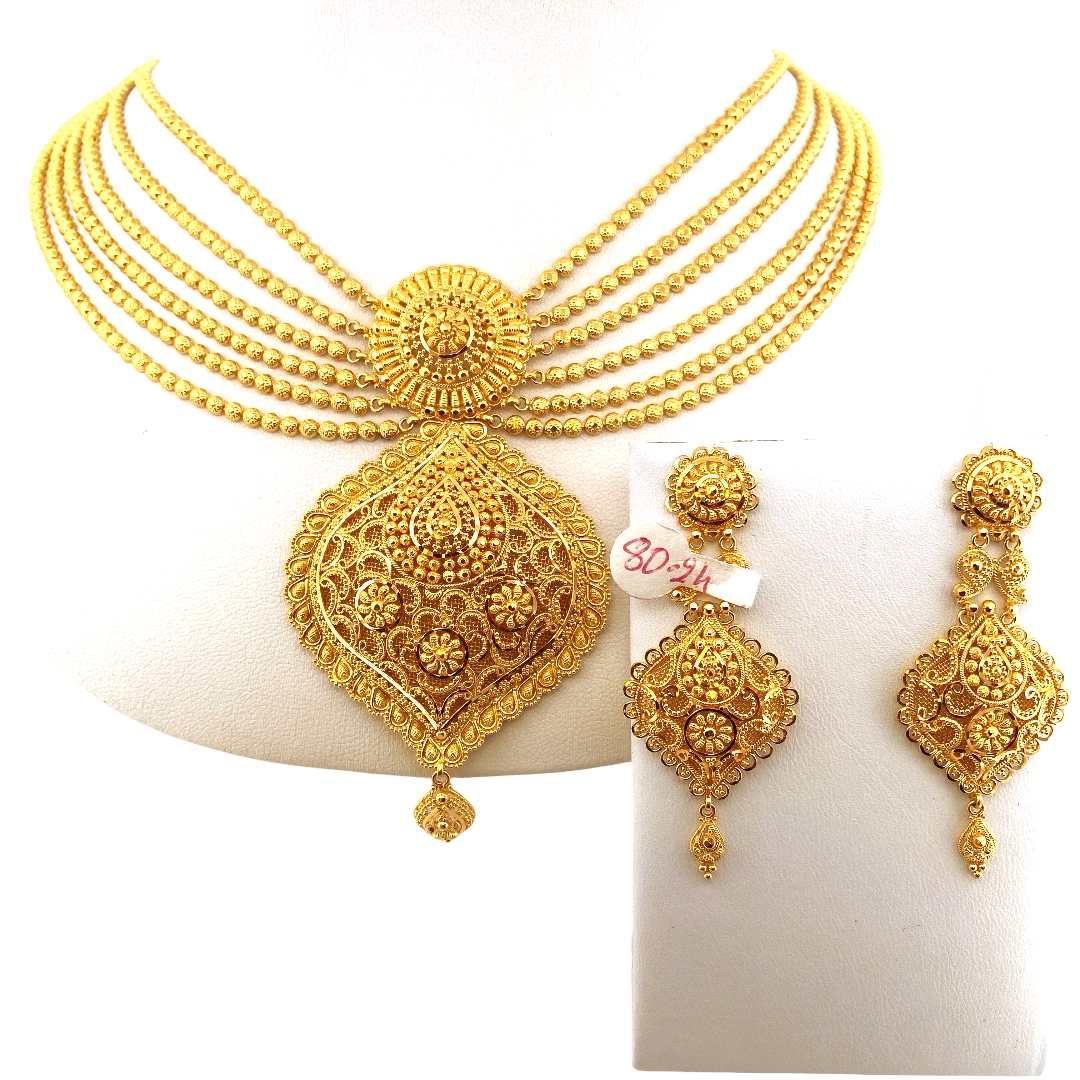 22K Gold Designer Bridal Set