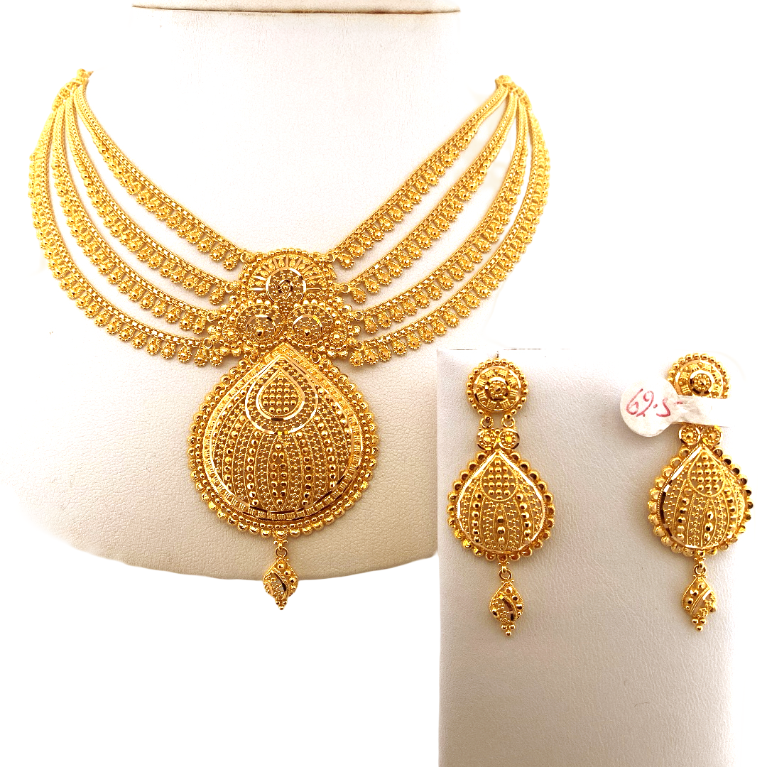 22K Gold Designer Bridal Set