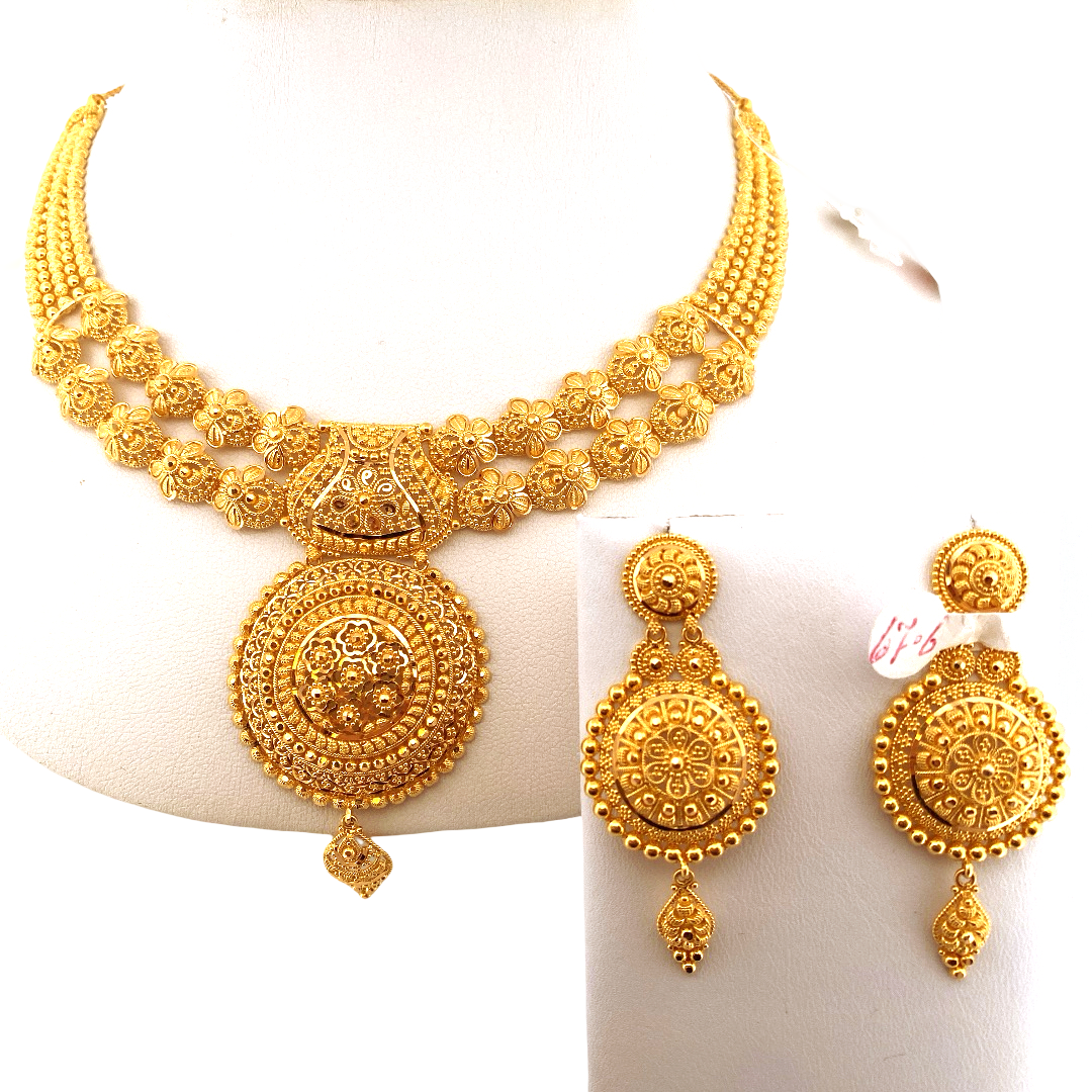 22K Gold Designer Bridal Set