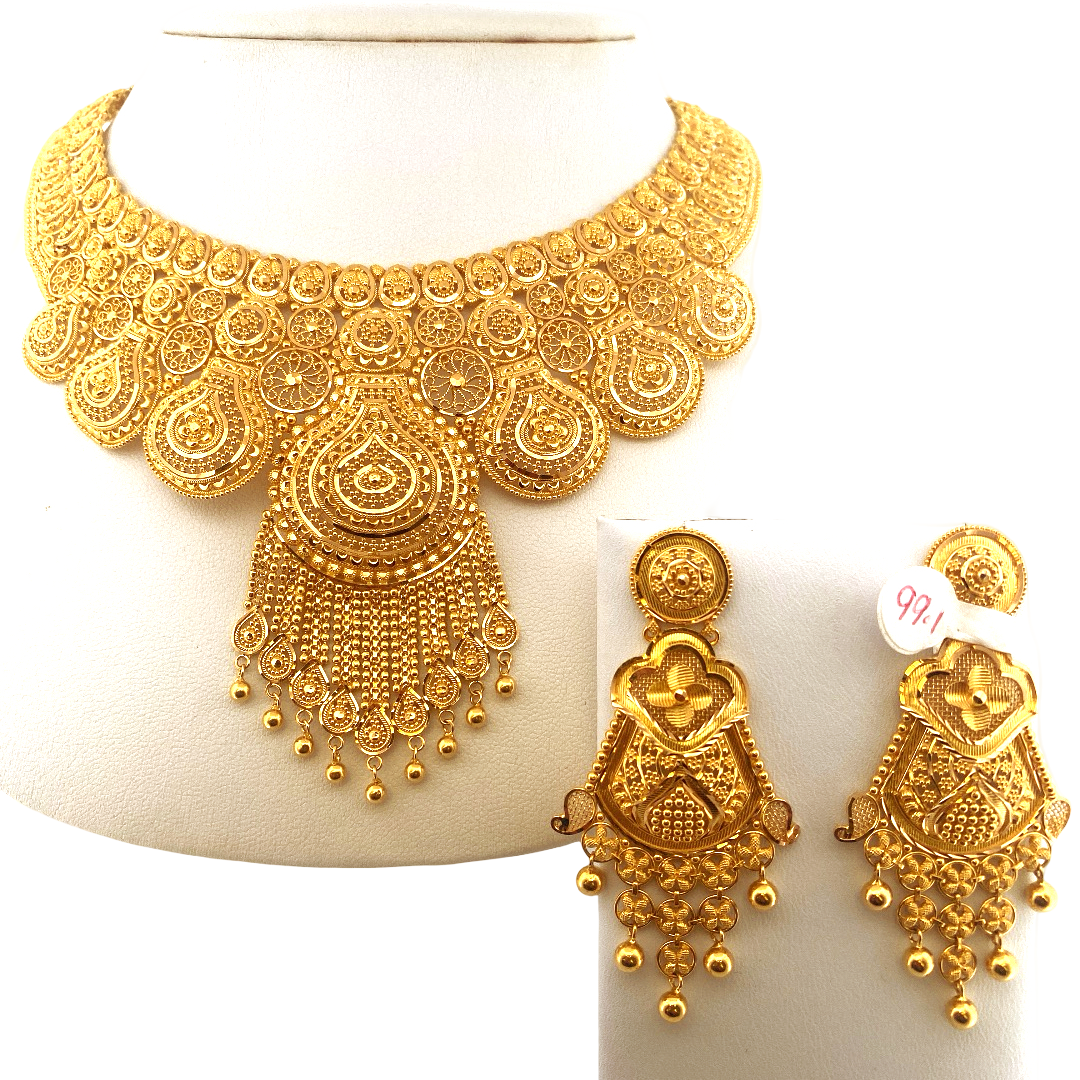 22K Gold Designer Bridal Set