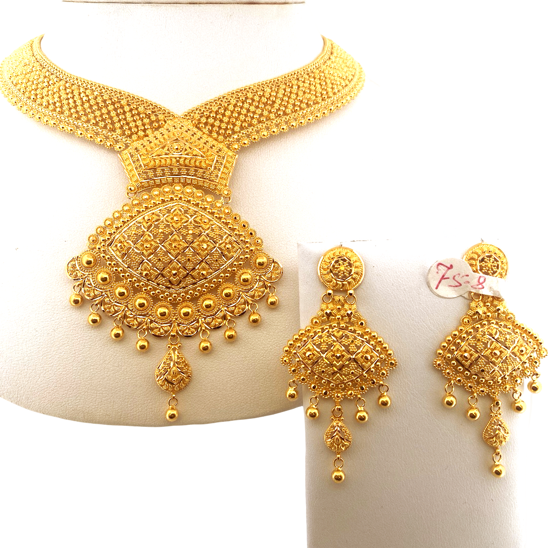 22K Gold Designer Bridal Set