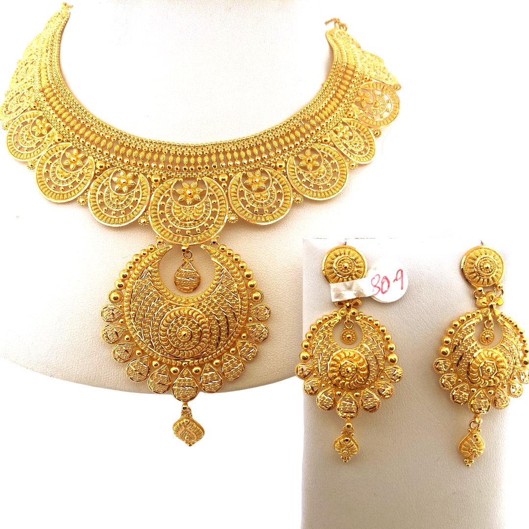 22K Gold Designer Bridal Set