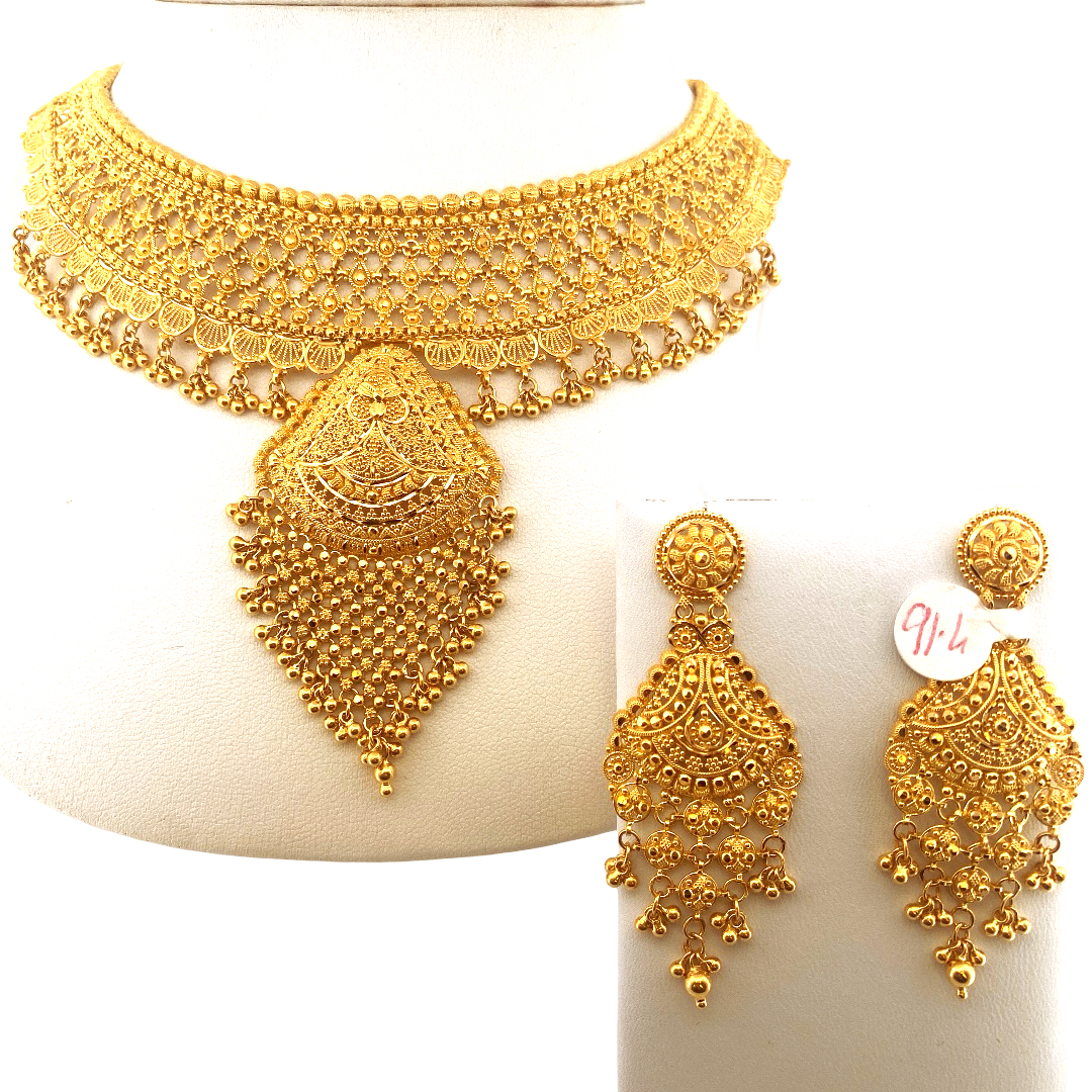 22K Gold Designer Bridal Set