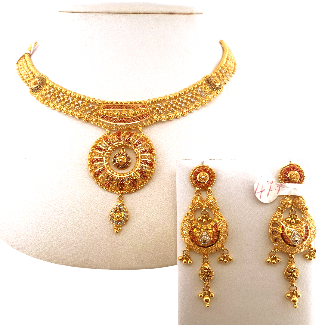 22K Gold Designer Bridal Set
