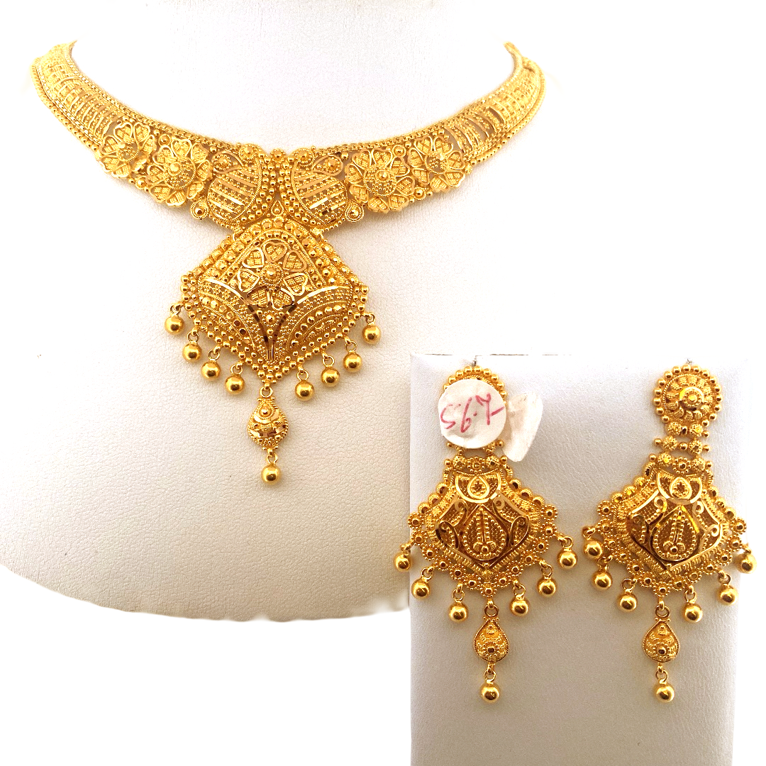 22K Gold Designer Bridal Set