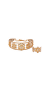 22K Gold Two-tone Ring And Designer Ladies Bracelet