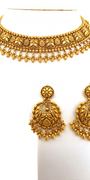 22K Gold Antique Choker Jewellery Set