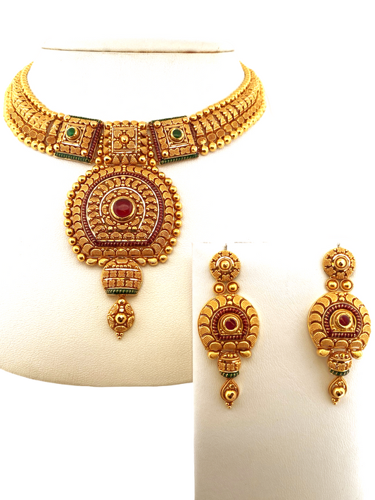 22K Gold Designer Bridal Set