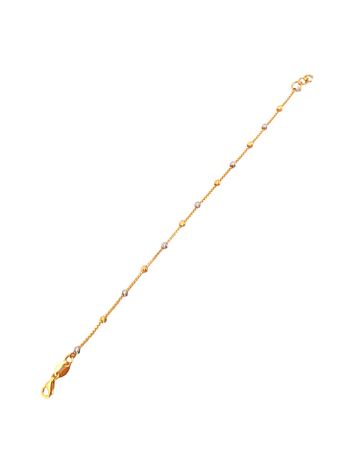 22K Gold Two-tone Designer Ladies Bracelet