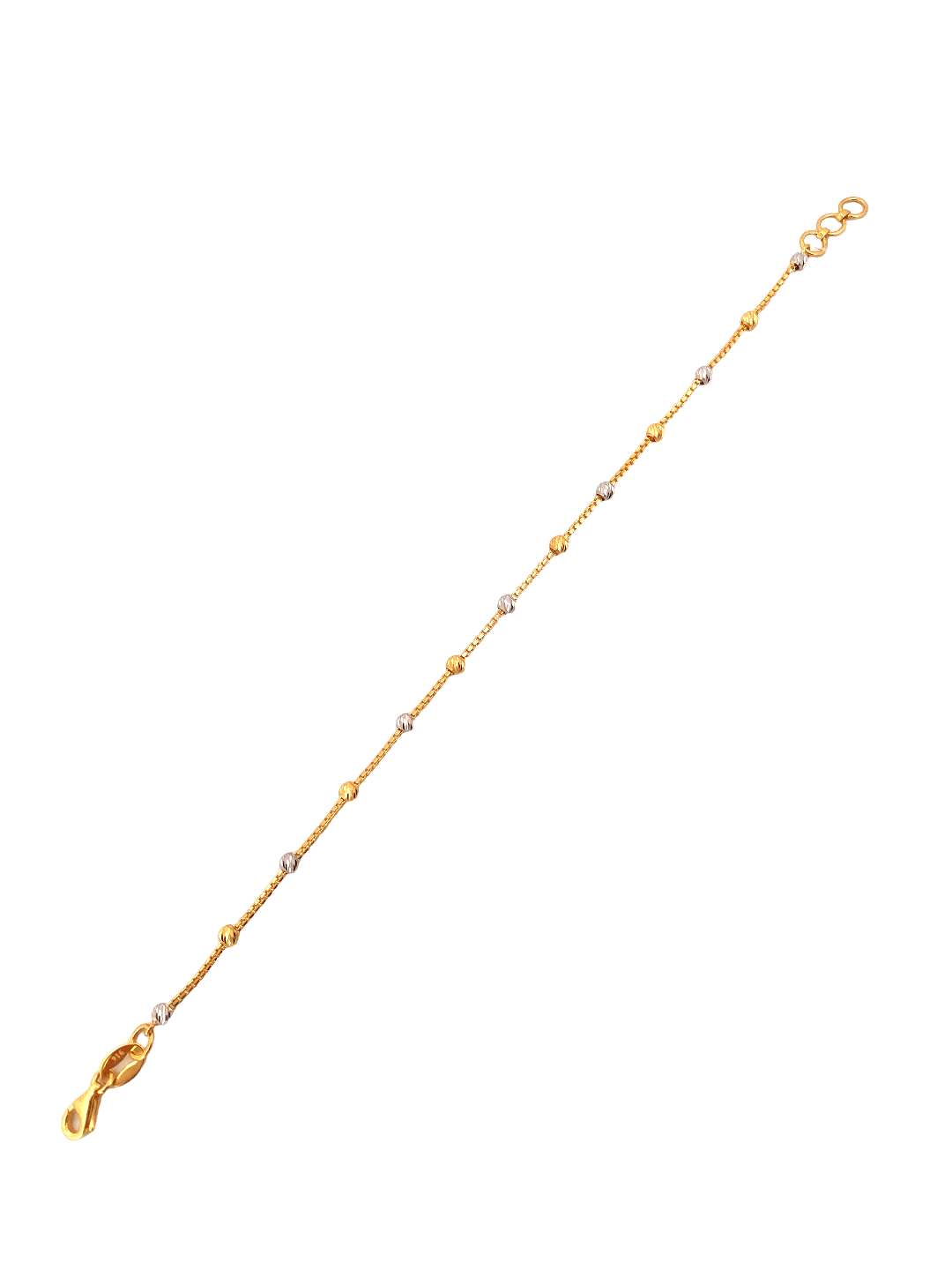 22K Gold Two-tone Designer Ladies Bracelet