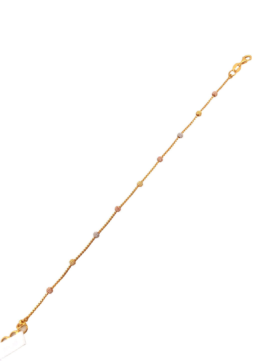 22K Gold Tri-tone Designer Ladies Bracelet