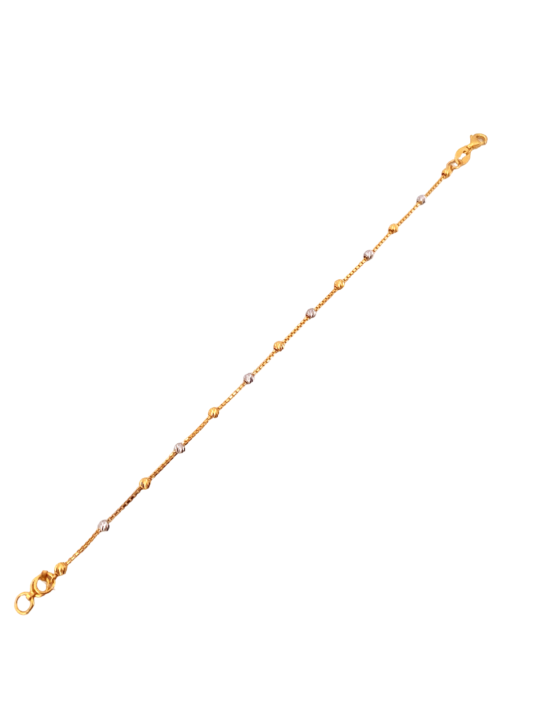 22K Gold Two-tone Designer Ladies Bracelet