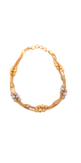 22K Gold Two-tone Designer Ladies Bracelet
