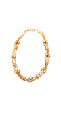 22K Gold Two-tone Designer Ladies Bracelet
