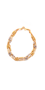 22K Gold Two-tone Designer Ladies Bracelet