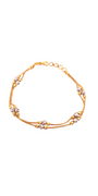 22K Gold Two-tone Designer Ladies Bracelet
