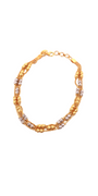 22K Gold Two-tone Designer Ladies Bracelet