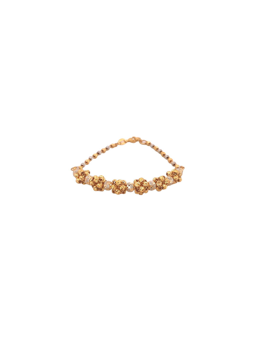 22K Gold Two-tone Designer Ladies Bracelet