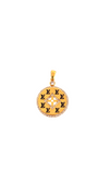 22K Gold CZ Designer Pendant