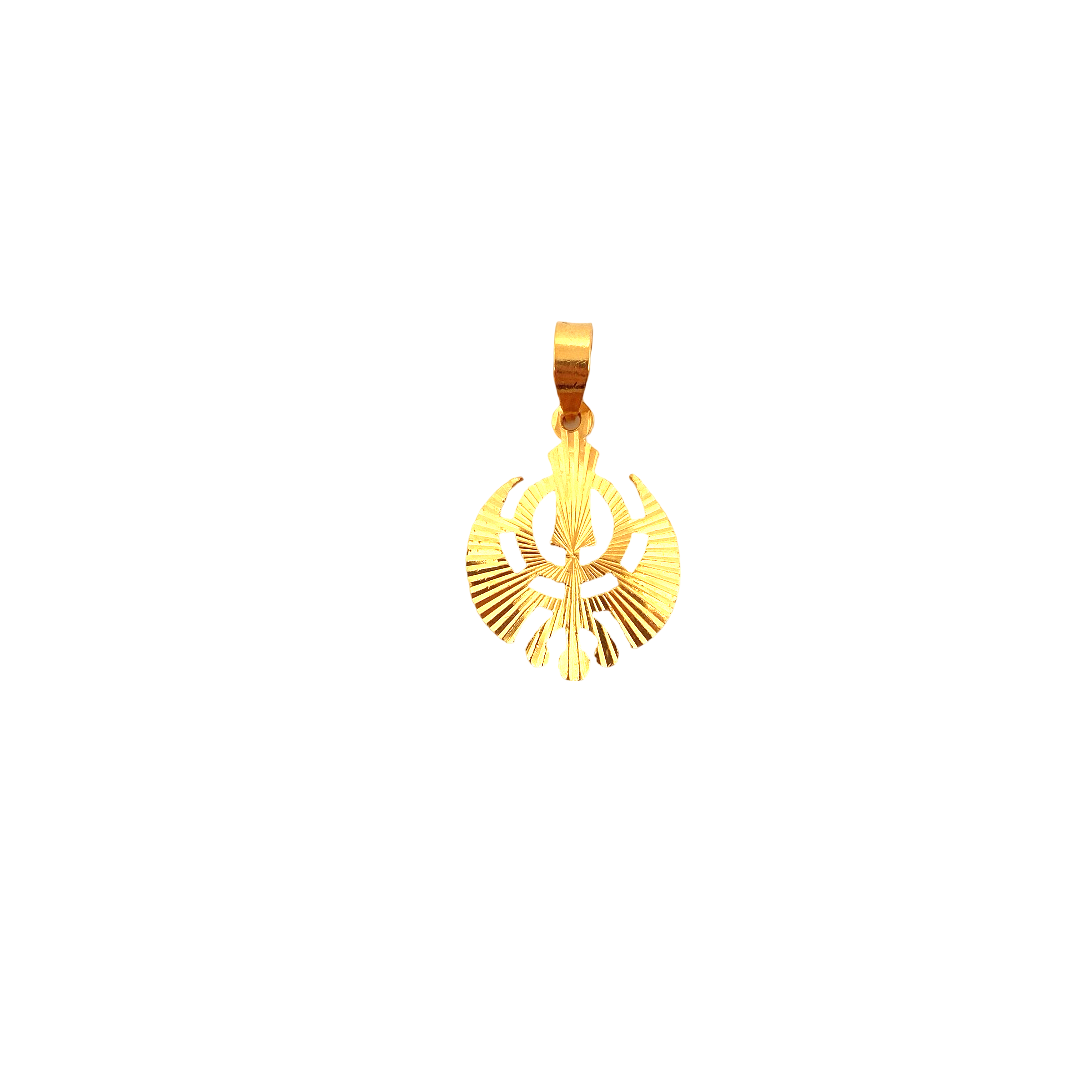 22K Gold Khanda Designer Pendant