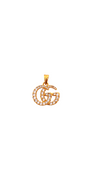 22K Gold CZ Designer Pendant
