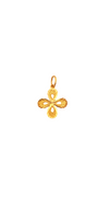 22K Gold Flower Designer Pendant