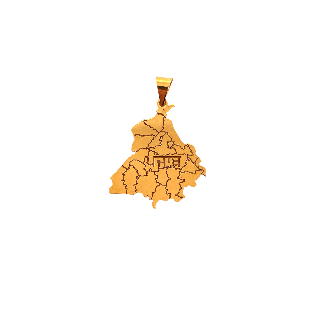 22K Gold Punjab Designer Pendant