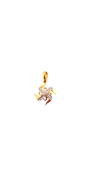 22K Gold CZ Designer Pendant