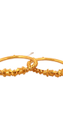 22K Gold Designer 2 Pieces Set Of Ladies Screw Bangles