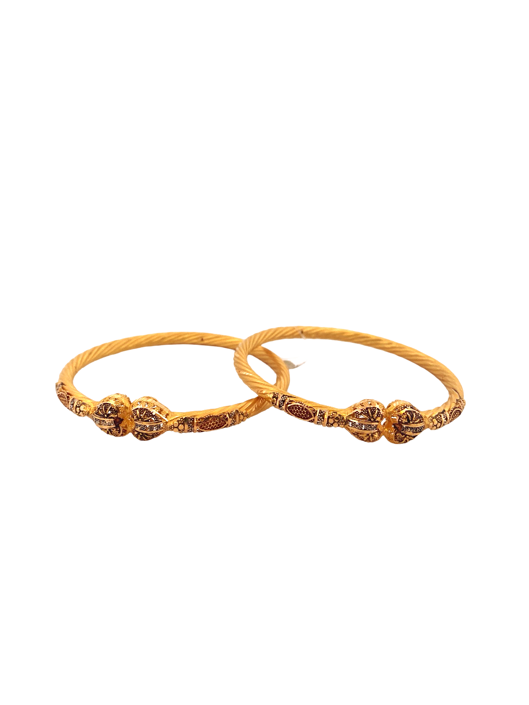 22K Gold Designer 2 Pieces Set Of Ladies Bangles