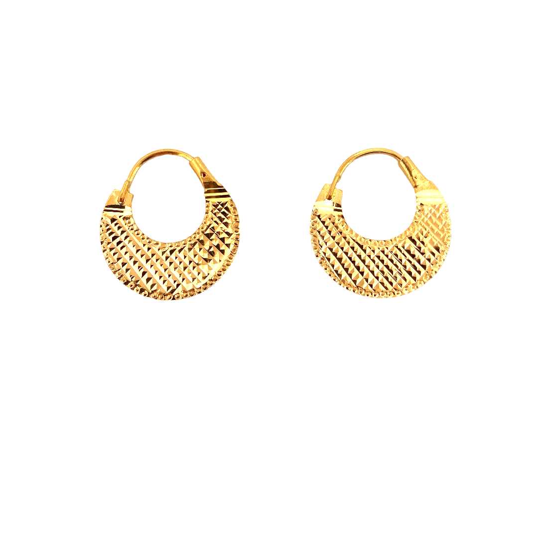 22K Gold Designer Men's Nattiyan Earrings