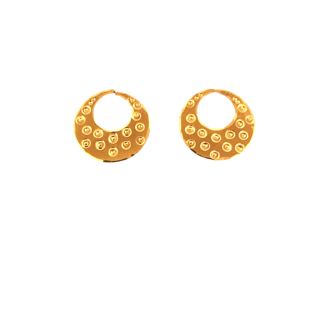 22K Gold Designer Men's Nattiyan Earrings