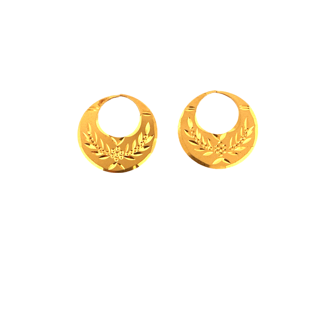 22K Gold Designer Men's Nattiyan Earrings