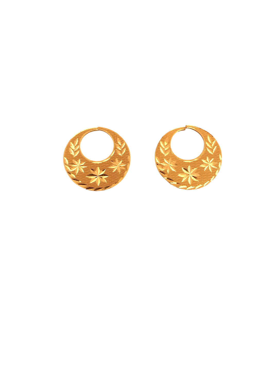 22K Gold Designer Men's Nattiyan Earrings