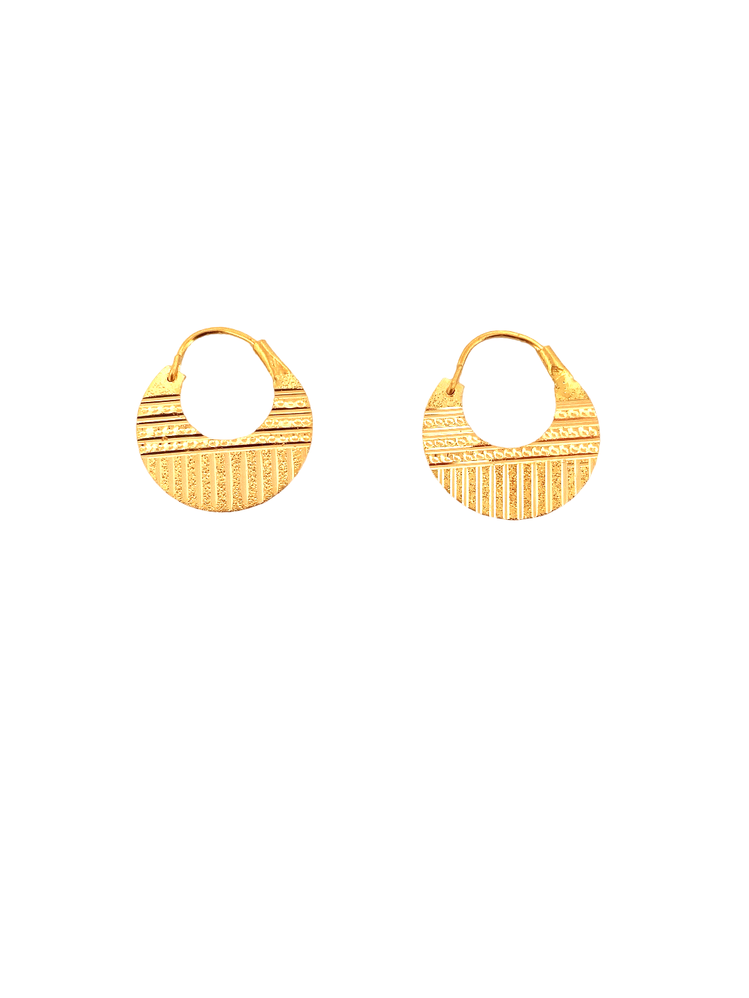 22K Gold Designer Men's Nattiyan Earrings