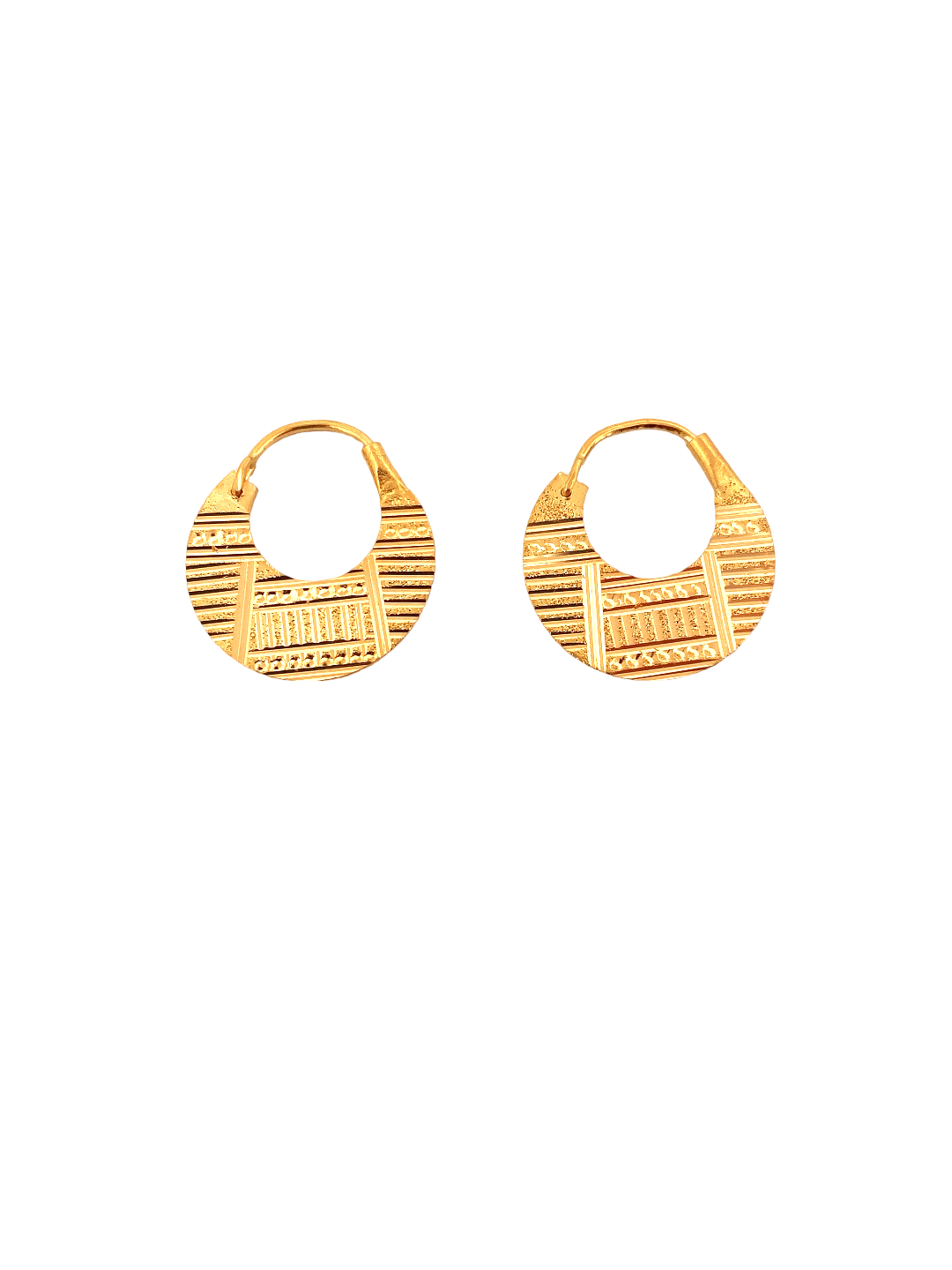 22K Gold Designer Men's Nattiyan Earrings