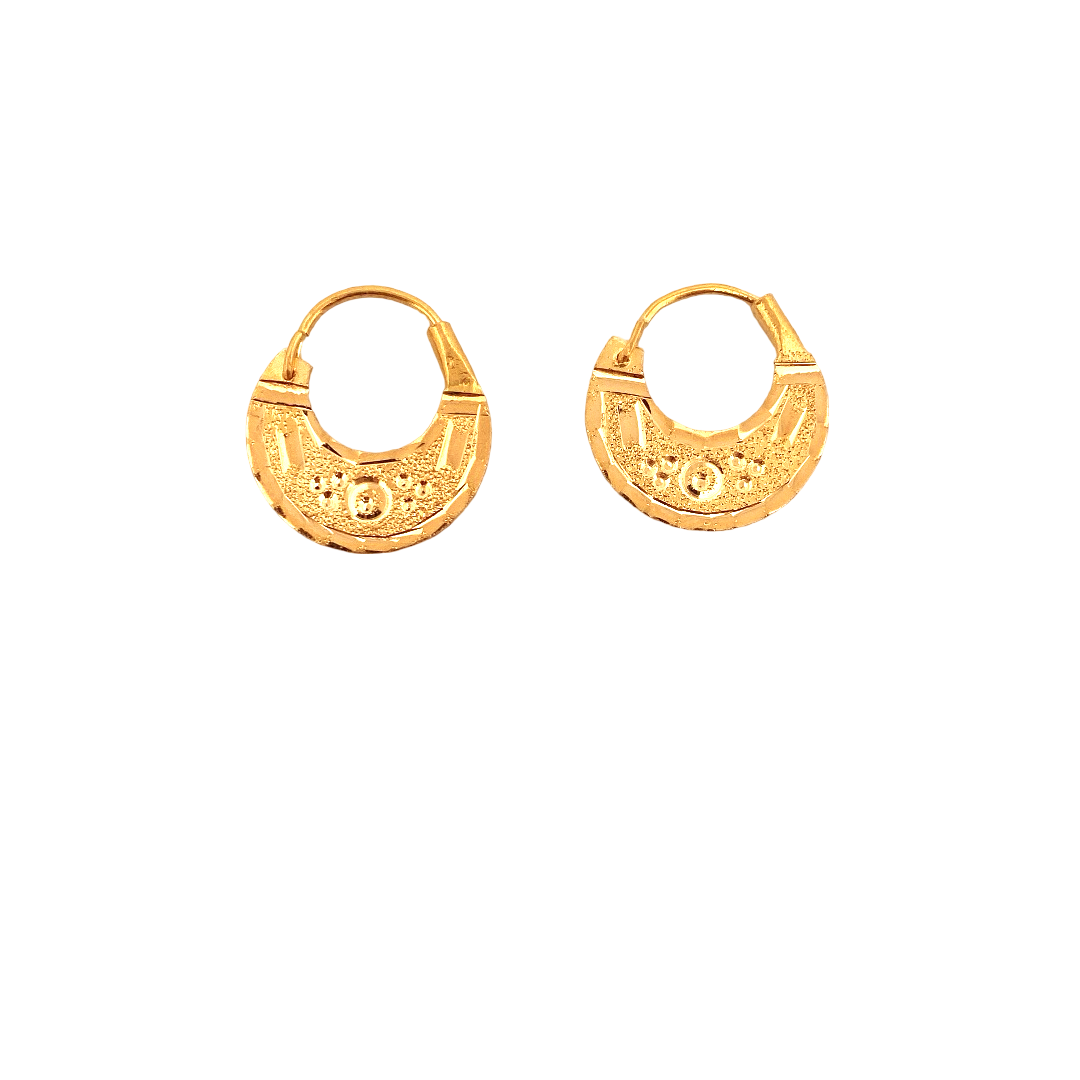 22K Gold Designer Men's Nattiyan Earrings