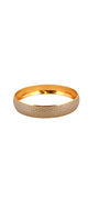 22K Gold Two-tone Designer Single Bangle