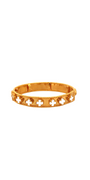 22K Gold White Flower Designer Single Bangle