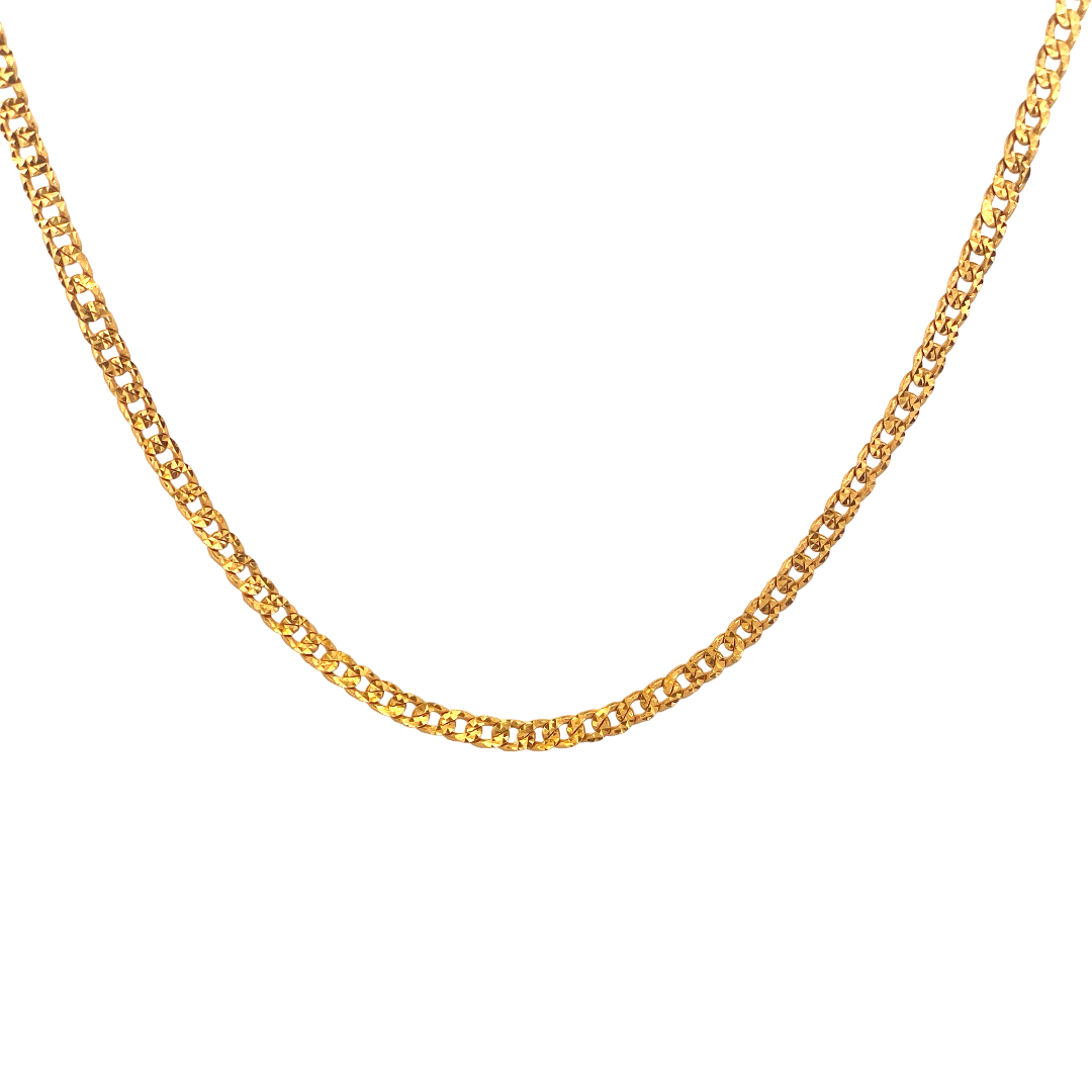 22K Gold Designer Link Chain