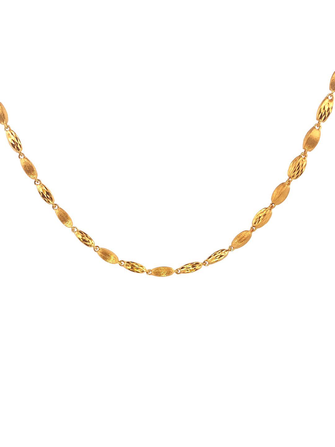 22K Gold Designer Bead Chain