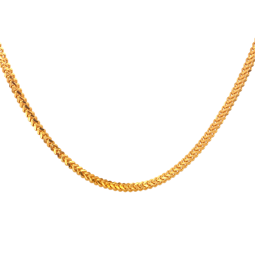 22K Gold Designer Franco Chain